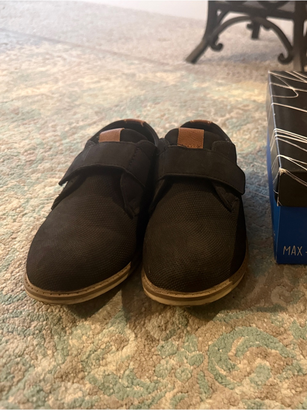 Max + Jake Black Kids Dress Shoes - Comfortable Slip-On